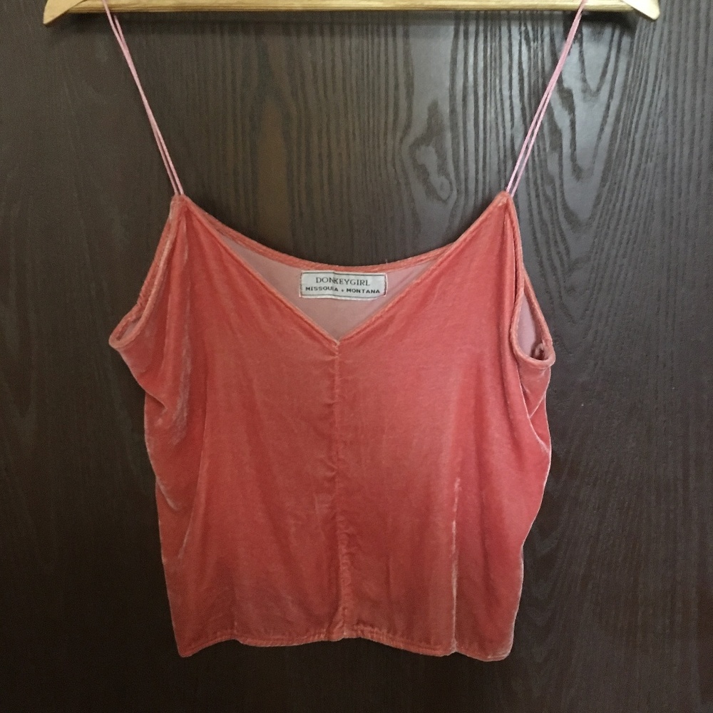 100% silk velvet, hand dyed, hand sewn cami